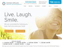 Tablet Screenshot of chinosmilesdentist.com